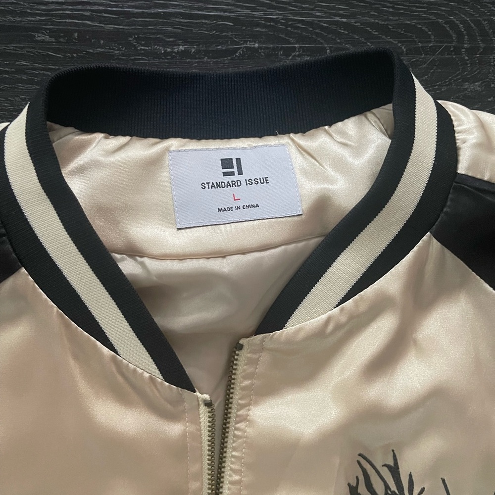 Standard Issue Satin Bomber Jacket - Picture 2 of 3